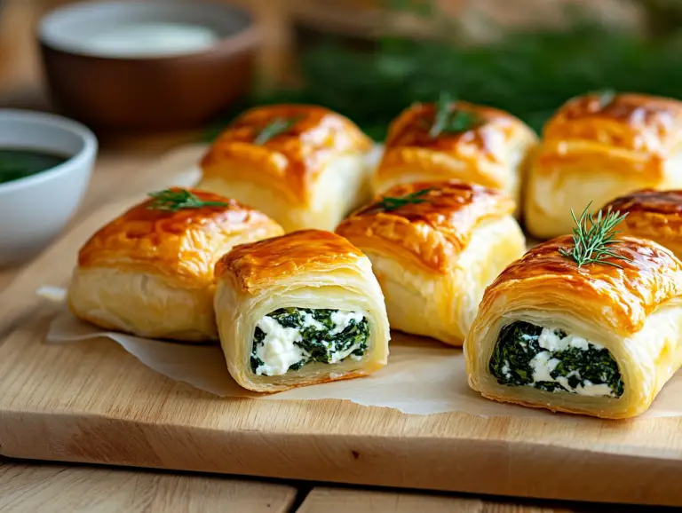 Spinach and Feta Pastry Bites: A Savory, Bite-Sized Treat