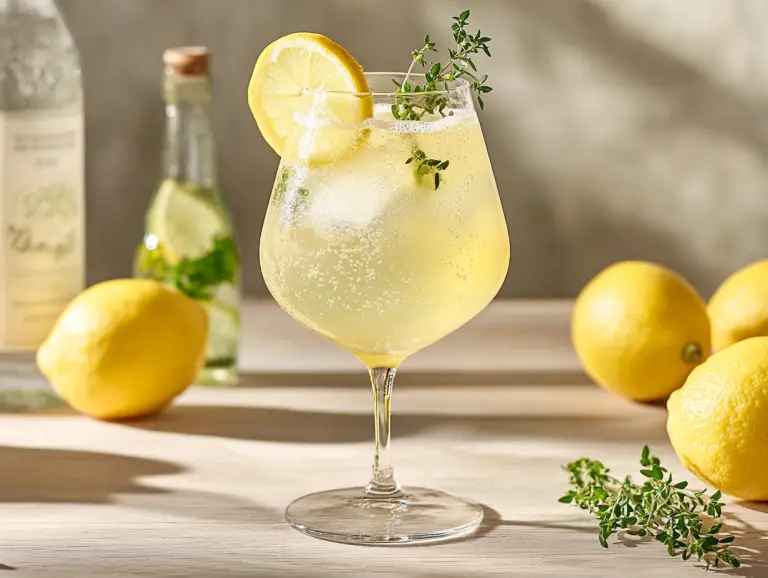 Lemon Thyme Sparkler: A Bright and Bubbly Mocktail