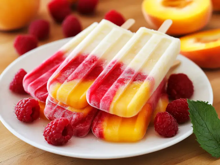 Raspberry Peach Bellini Popsicles: A Refreshing and Elegant Summer Treat
